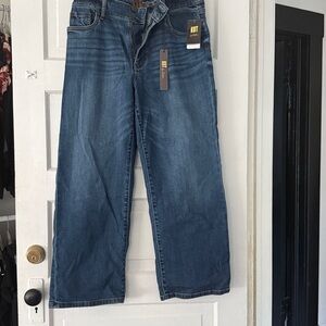 Kut from the Kloth Lucy High Rise Wide Leg Jeans - Classic Blue size 10